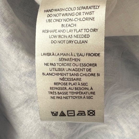 Free People Rillo Blue Cotton Beach Summer Shirtdress Size Medium NWT - Picture 10 of 11